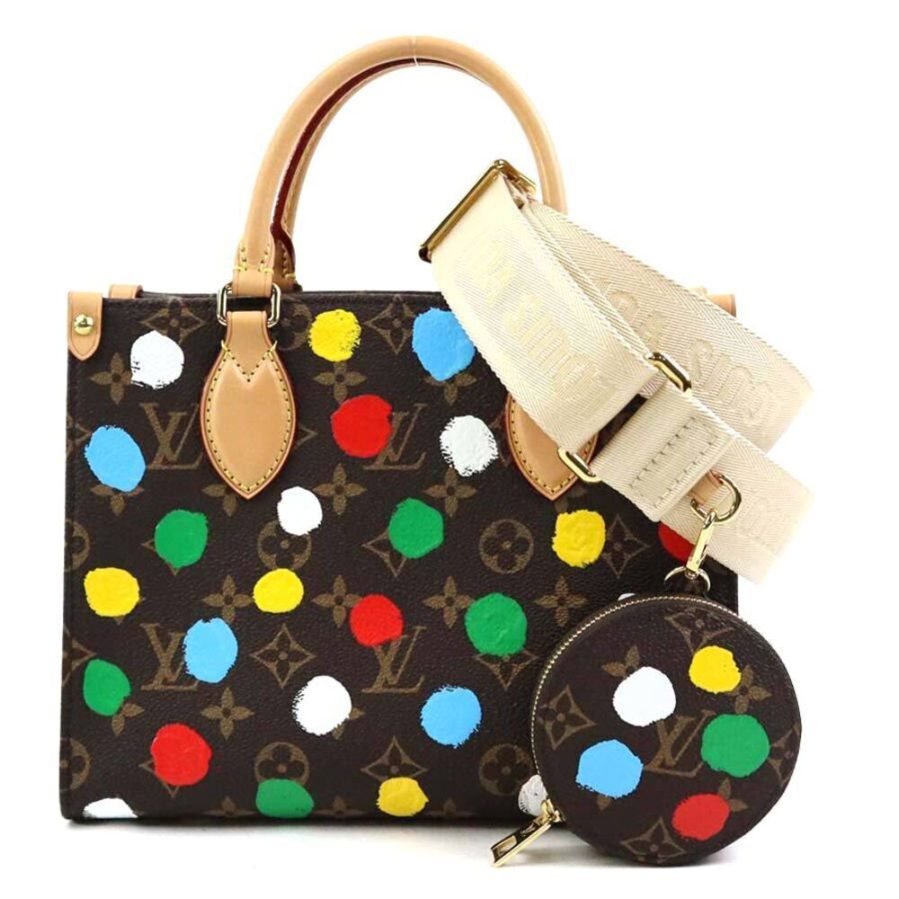 Louis Vuitton 2way Shoulder Bag LV YK Monogram OnTheGo Canvas Brown Multicolor